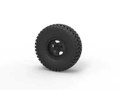 Wheel of Trophy truck 3D print model
