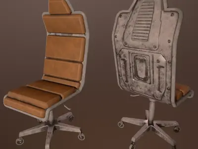 Sci Fi Chair - PBR Game Ready 3D model Low-poly 3D model