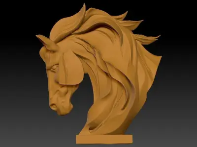 Horse statue model - Decor - 3D print 3D print model