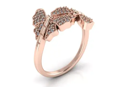 Jewelry Diamond Ring 3D Print Model 3D print model 14
