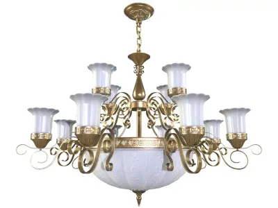 Chandelier Low-poly 3D model