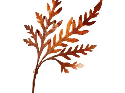 Decorative Leaf Model Pack with Detailed Textures Low-poly 3D model