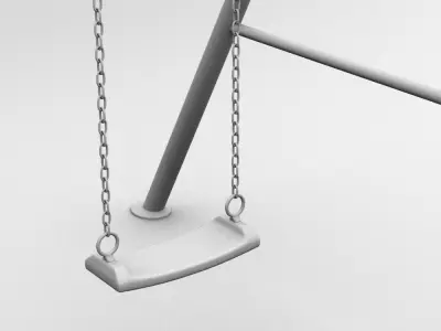Swing A set for children 3D model