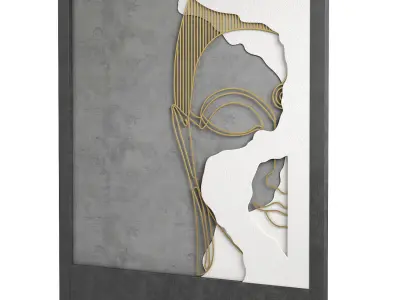 Decorativ panel  face 23 3D model