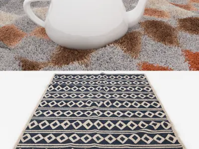 Rugs No 475 Low-poly 3D model