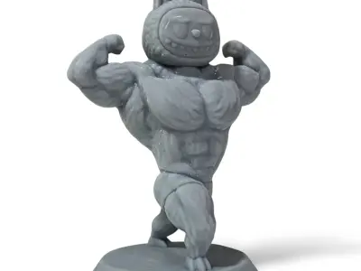 Super labubu swole body 3D print model