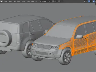 Suzuki Grand Vitara 2010 Low-poly 3D model