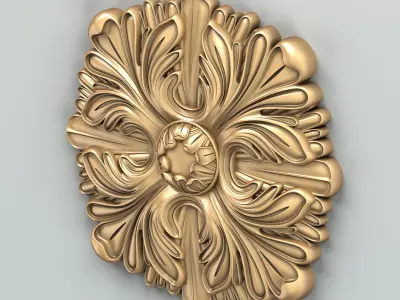 Round rosette 032 3D model