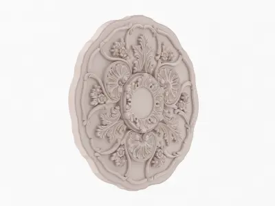 Classic Ceiling Medallion 04 3D model