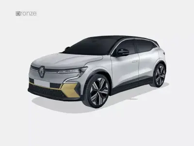 Renault Megane e-tech 2022 Low-poly 3D model