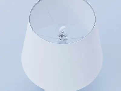 Ceramic Lamp White 2 3D model