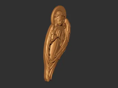 praying angel 2 3D print model