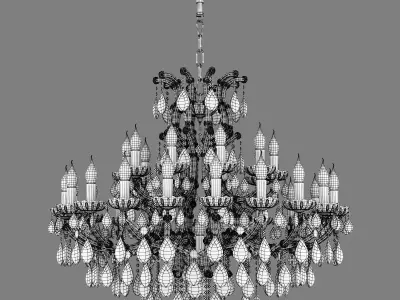 775313  Champa Osgona Chandelier 3D model