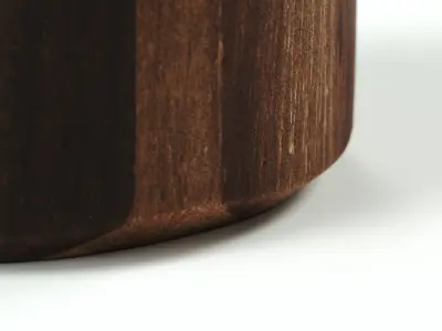 Dille Kamille - wooden box round 01 3D model