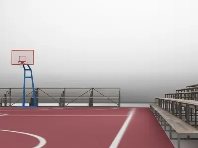 Basketball Court 01 3D model