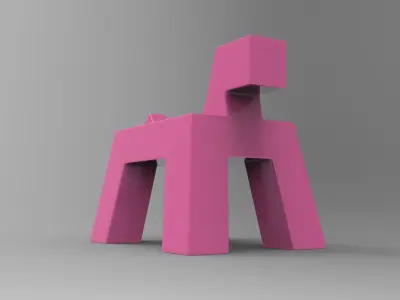 Klop Toy Low-poly 3D model