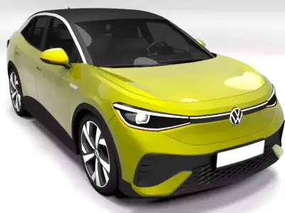 VW ID5 2022 Low-poly 3D model