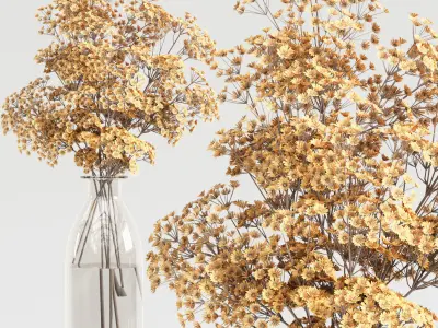 Collaction Plants Bouquet 19 yellow  3D model