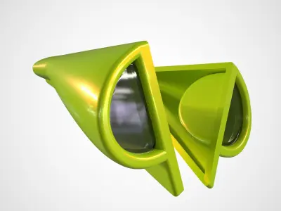 SUBARU IMPREZA WRX STI 2006 SIDE MIRRORS 3D print model