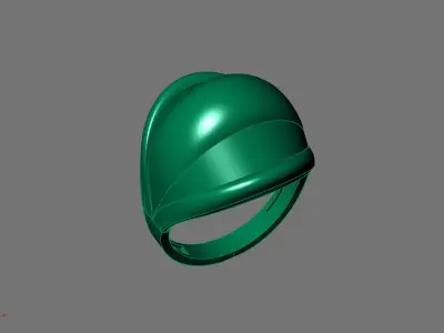 Women Ring Plain Ring Ready STL 3DM Models Womens Rings 3D print model 34