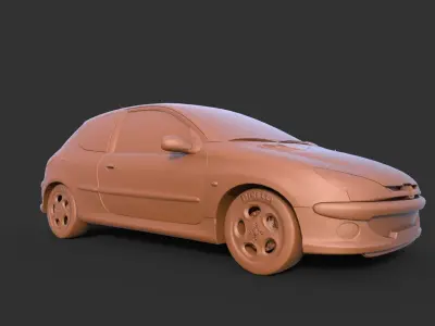 PEUGEOT 206 3D print model