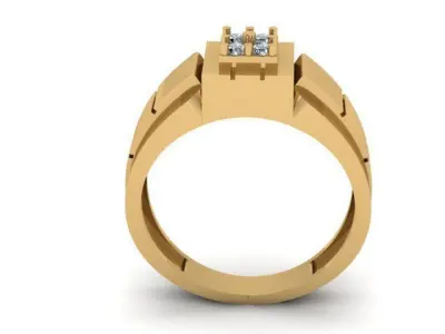 men ring 3D print model 14