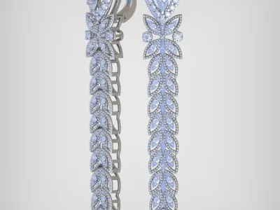 Ring Bracelet Earring and Pendant Set 3D printable model 0118 3D Model Pack