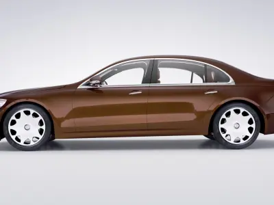 Generic Sedan v31 model Low-poly 3D model