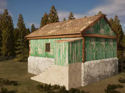 Old house Free low-poly 3D model buy