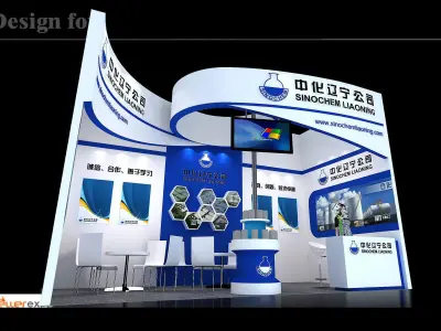 Booth - Area - 6X3-3DMAX2010-04 3D model