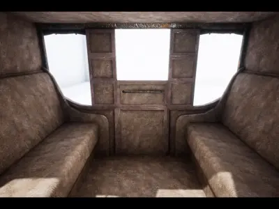 The Carriage 2  Low-poly 3D model