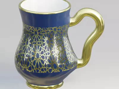 Turkish Porcelain Mug 3D model