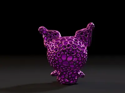 Kuromi Voronoi 3D print model