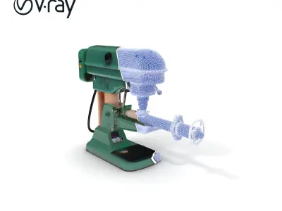 Industrial Drill Press Model Pack for D Rendering and Game De... Low-poly 3D model