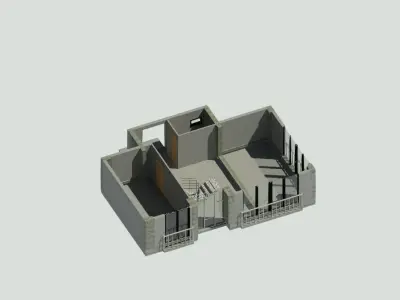Villa Model Revit 3D model