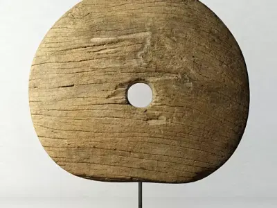 Teak Wheel 2 3D model