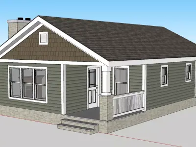 Cottage house plans free Free 3D model
