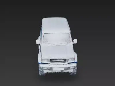 Deep Freeze Expedition SUV 3D Model Low-poly 3D model