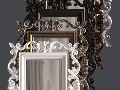 mirror in classic style 3D print model