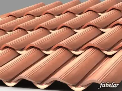 Roofing tiles 2 3D model