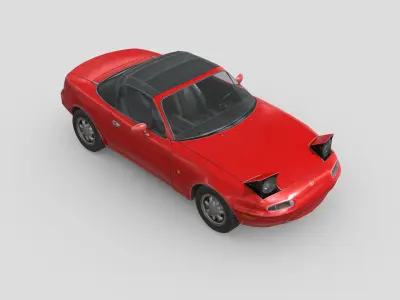 Mazda MX5 1989 Low-poly 3D model
