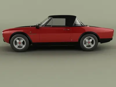 Fiat 124 Spider Abarth Rally 3D model