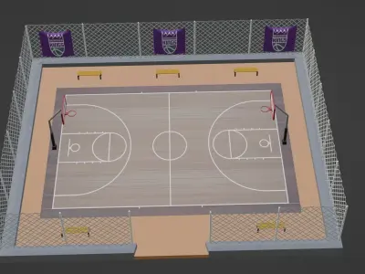 Basketball Stadium - Sacramento Kings Low-poly 3D model