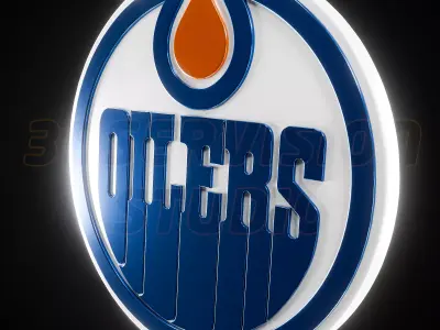 Edmonton Oilers logo - Cinematic - 3D print 3D model