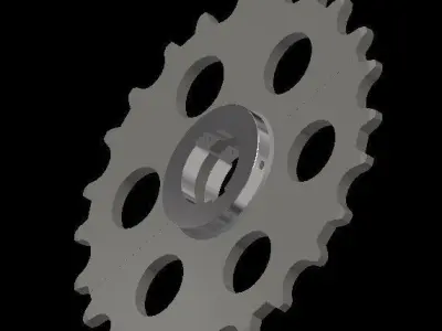 Sprocket 315mm Pitch Reclaimer Chain 3D print model