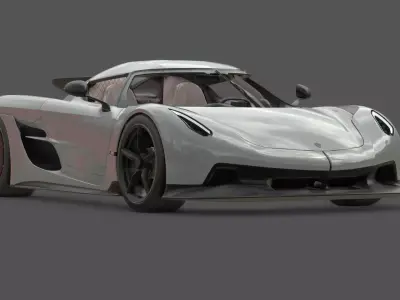 2021 Koenigsegg Jesko Absolut 3D Model Ultimate Speed Machine 3D model