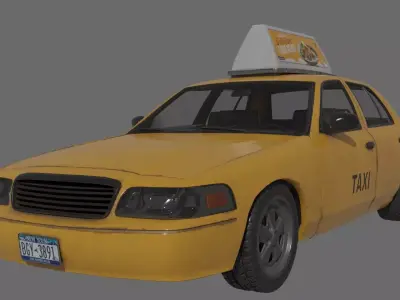 Classic Taxi 3D model
