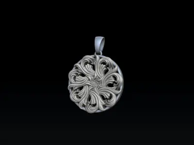 Pendant With Ornamental Details 3D print model