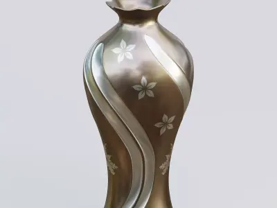 Vase39 vase with swirls 3D model