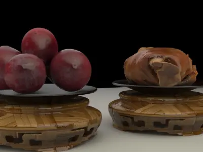 Chinese plum 3D model